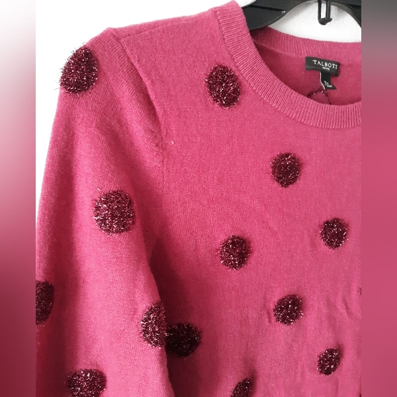 Talbots Lambswool Metallic Sweater - Picture 2 of 4